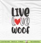 Preview: Live Love woof - 1 Lunch Serviette